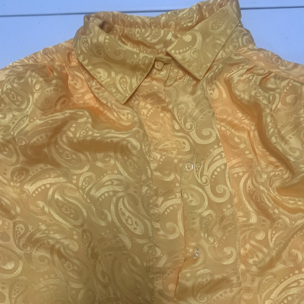Vintage Josephine Gold Paisley Blouse